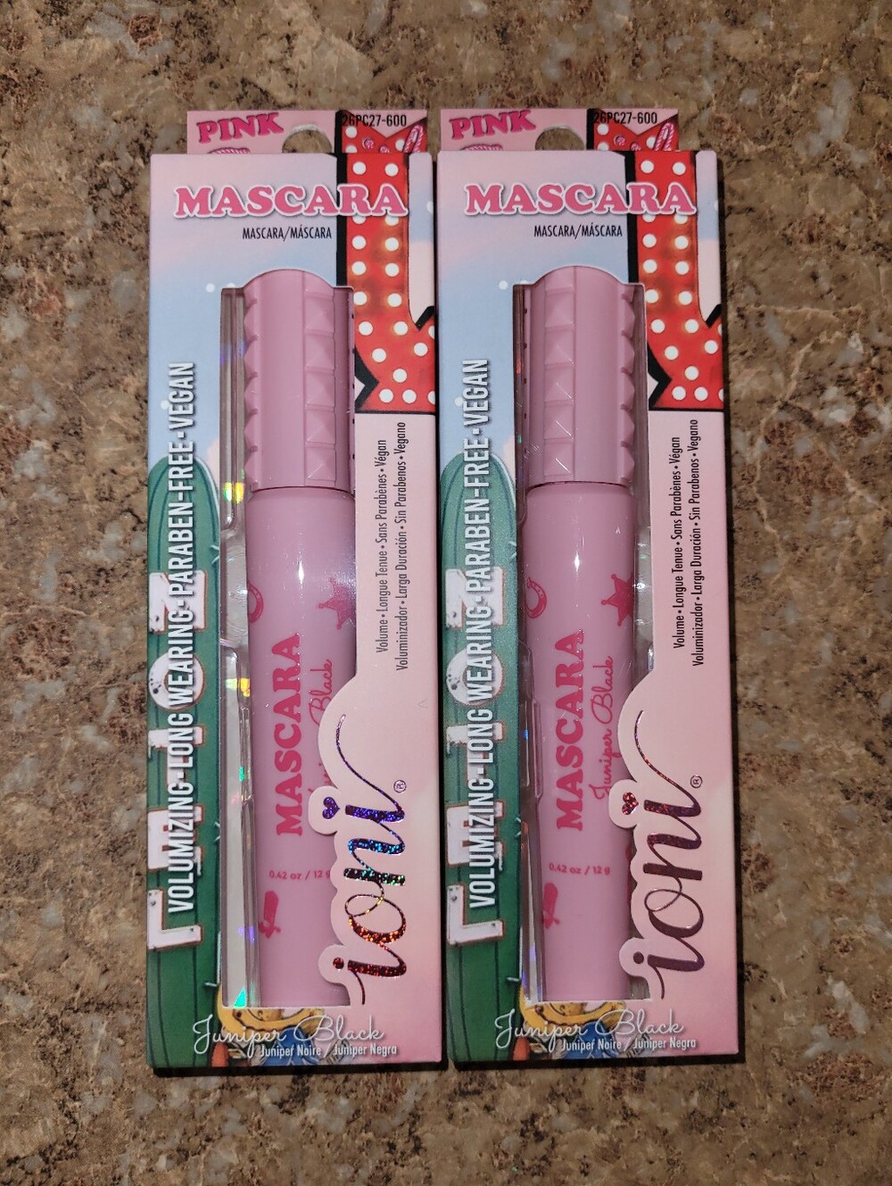 Ioni Pink Cowgirl Collection Volumizing Mascara in Juniper Black (2 piece set)